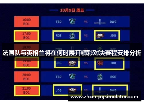 法国队与英格兰将在何时展开精彩对决赛程安排分析